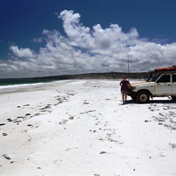 On the beach at Twilight Cove