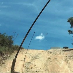 Coming up to the helipad