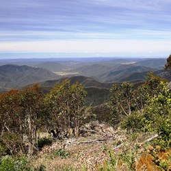 The view to the east from Billy Goat Bluff