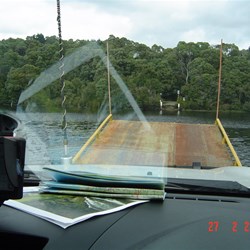 Crossing Pieman River