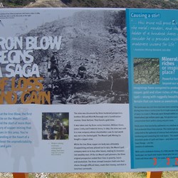 One of the plaques at Iron Blow Lookout