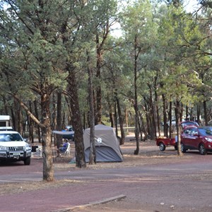 Our campsite in Wilpena Pound Resort Campgrount