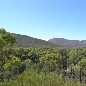 Looking at Wilpena Pound on the way to Wargara Lookout