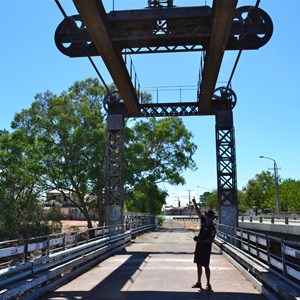 Centre Lift Bridge over Darling River, Wilcannia