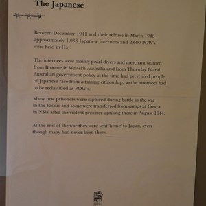 Japanese internees and POWs, Hay