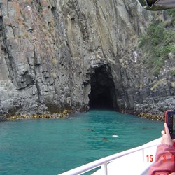 One of the many caves seen from very close up