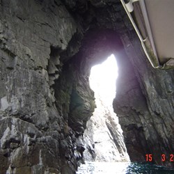 Spectacular rock cave