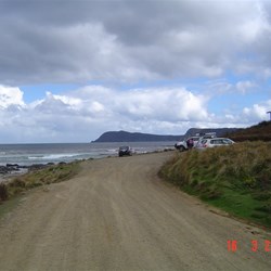 Cloudy Bay with Cape Bruny in the background
