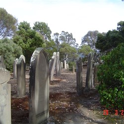 Some of the graves in the area for free people. Nearly all convicts were buried without headstones or markers.