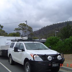 Road beside Prosser River straight ahead from the turn over the Bridge in Buckland