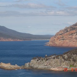 Wineglass bay from Cape Tourville