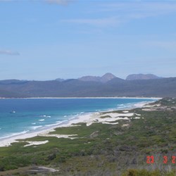 View to the north of the Friendly Beaches Lookout