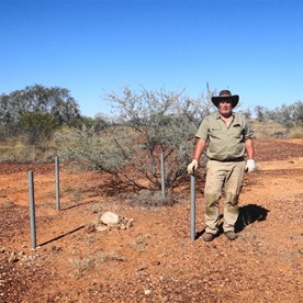 Yours truly at the 'grave' site - Old Homestead Tank