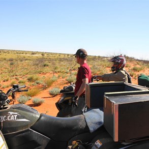 Atop one of the two dunes crossed that afternoon