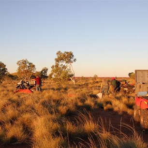 Camp on the plateau