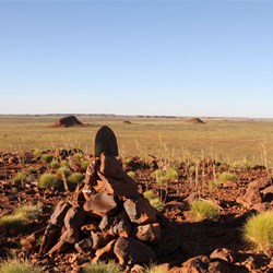 The reconstructed cairn 