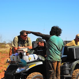 Alan with local Paraku Ranger & Elder (Photo published with permission)