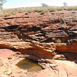 Rockhole above Gunawarrawarra