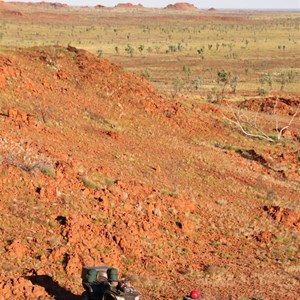 Exploring some of the gorges - The view across the Tanami to the North west