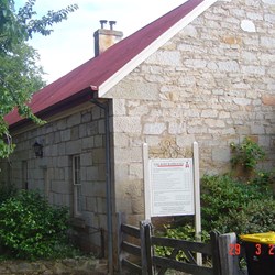 The Army Barracks around the corner from the Catholic Church