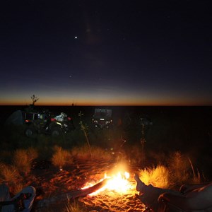 Enjoying the warm desert evening
