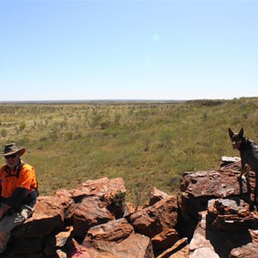 Massie and I atop the Gordon Hills