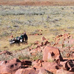 Negotiating some of the rocky ridges