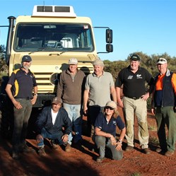 The gang at Well 33 - With Alf and Johnno