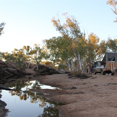 Sandy bank by the main pool 2012