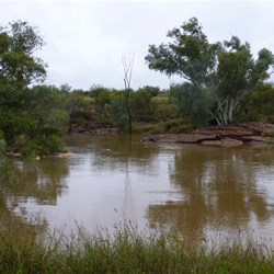 Water flowing past Tjarra pool
