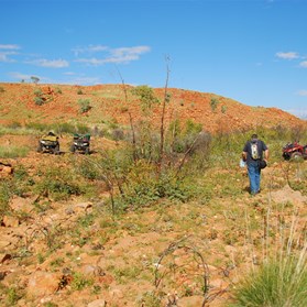 Walking back out along the Cave Gorge Creek