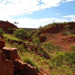 View from cave along the gorge