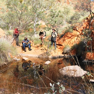 Resting by a waterhole - Camel Valley Gorge
