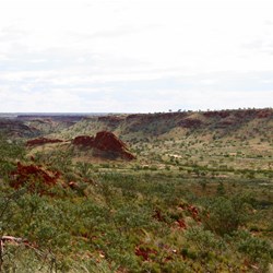 The shark fin - view from the top of the range