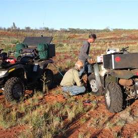 Blowing out the radiator