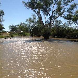 View from Floodway/Weir, Oma Waterhole.