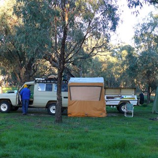 Our camp at Hay, NSW