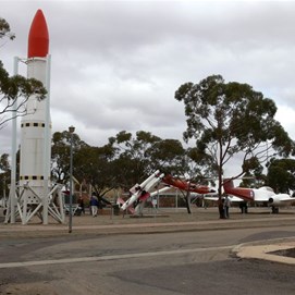 Space era display at Woomera