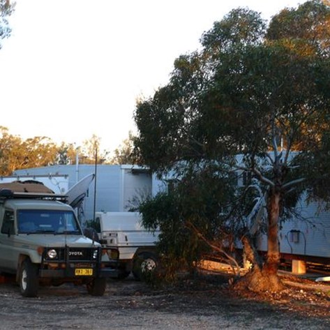 Camped between the dongas at Maralinga