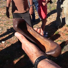 Gas cylinder imploded by the blast