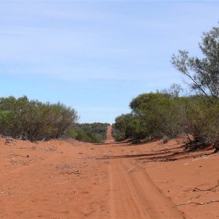 heading west on a good track