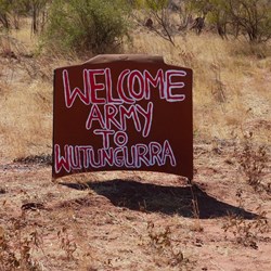 Mutungurra Community welcomes the army