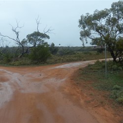 Arriving at the Pink Lakes