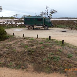 The main campground at Lake Crosbie