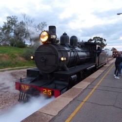 Enging NM25 safely back at Port Augusta