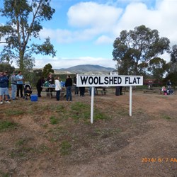 Arriving at Woolshed Flat