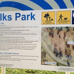 Self containment requirements at Wilks Park, Wagga Wagga