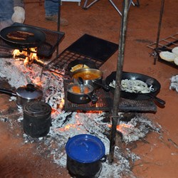 Nothing beats camp fire cooking