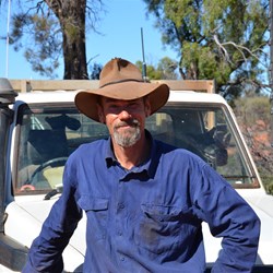 Rob the Dogger at work along the Dog Fence