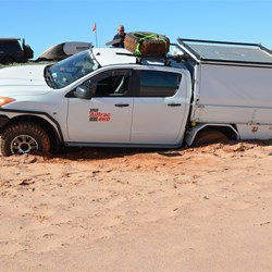 And then Peter went down.....right down as far as he could